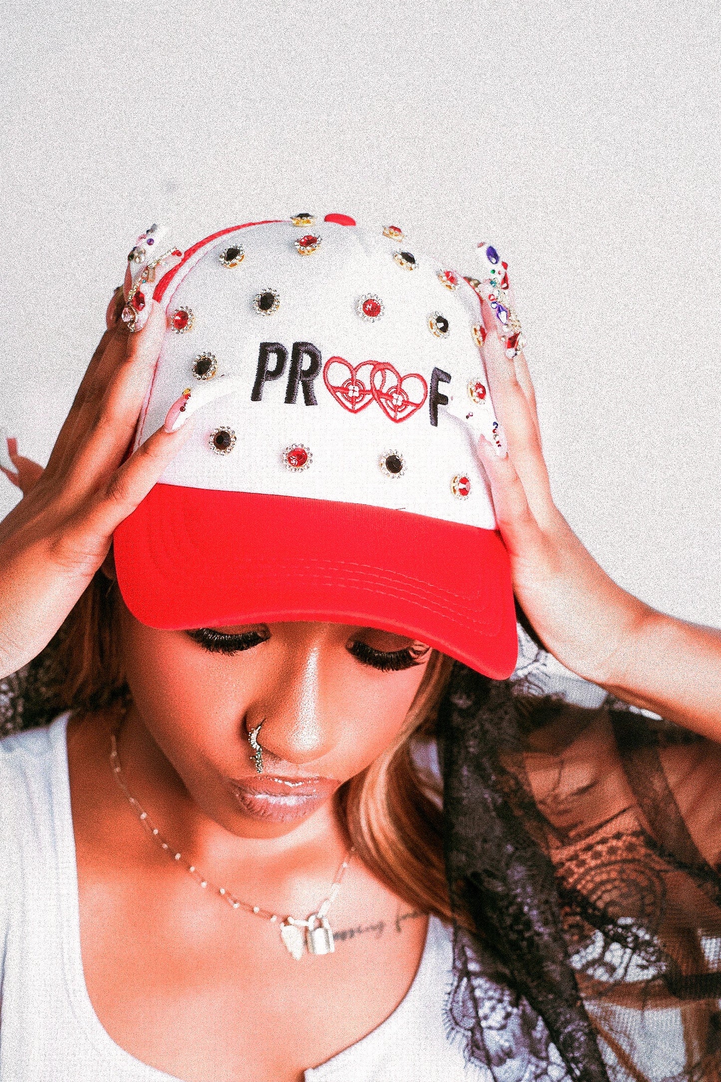 "PROOF" RHINESTONE Trucker Hat